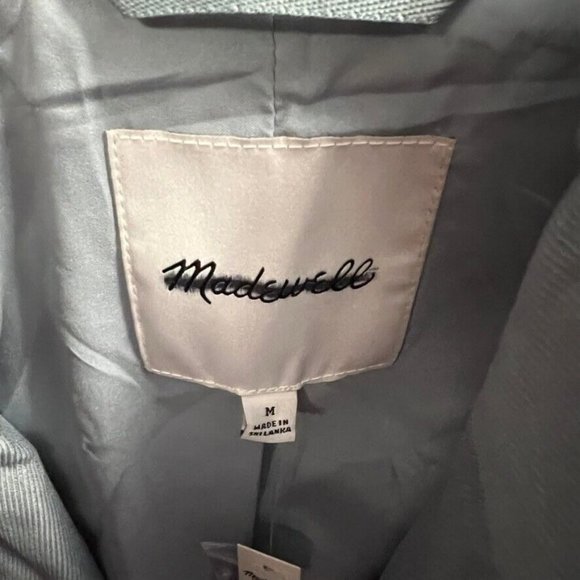Madewell $178 The Larsen Blazer in Drapeweave Overcast Blue Size M NJ732 - Picture 7 of 7